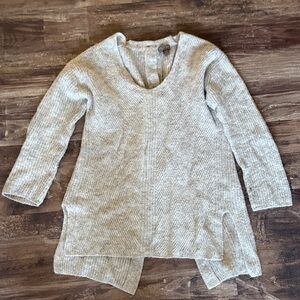 Cozy Gray V-Neck Sweater